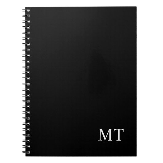 Klassisches Personalisiertes Monogramm Notizblock (Vorderseite)