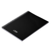 Klassisches Personalisiertes Monogramm Notizblock (Linke Seite)