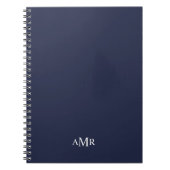 Klassisches Personalisiertes Monogramm Notizblock (Vorderseite)