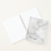 Klassisches Personalisiertes Monogramm Notizblock (Innenseite)