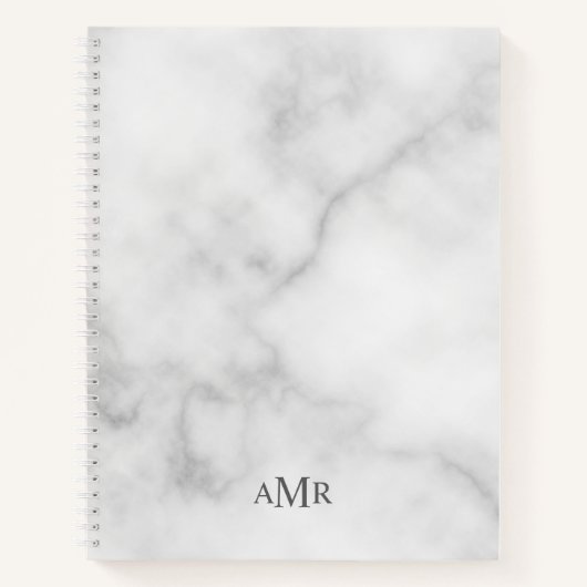 Klassisches Personalisiertes Monogramm Notizblock (Vorderseite)