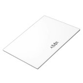 Klassisches Personalisiertes Monogramm Notizblock (angewinkelt)