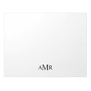 Klassisches Personalisiertes Monogramm Notizblock