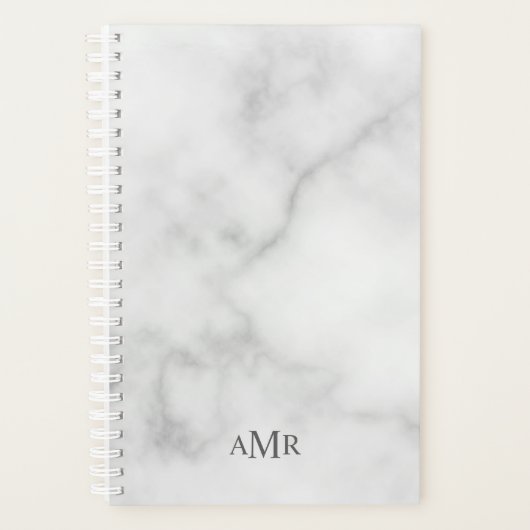 Klassisches Personalisiertes Monogramm Planer (Vorderseite)