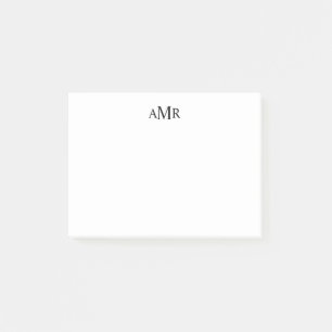 Klassisches Personalisiertes Monogramm Post-it Klebezettel