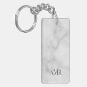 Klassisches Personalisiertes Monogramm Schlüsselanhänger (Vorderseite links)