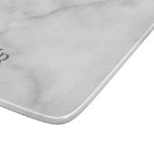 Klassisches personalisiertes Monogramm Schneidebrett (Ecke)