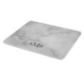 Klassisches personalisiertes Monogramm Schneidebrett (Ecke)