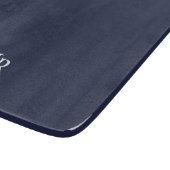 Klassisches personalisiertes Monogramm Schneidebrett (Ecke)