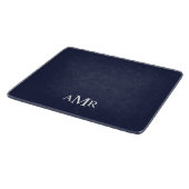 Klassisches personalisiertes Monogramm Schneidebrett (Ecke)