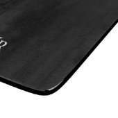 Klassisches personalisiertes Monogramm Schneidebrett (Ecke)