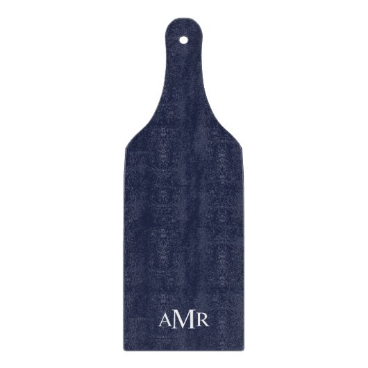 Klassisches personalisiertes Monogramm Schneidebrett (Vorderseite)