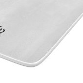 Klassisches personalisiertes Monogramm Schneidebrett (Ecke)