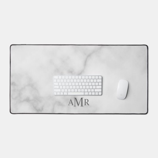 Klassisches Personalisiertes Monogramm Schreibtischunterlage (Tastatur & Maus)