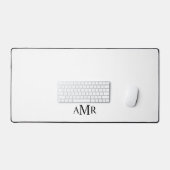 Klassisches Personalisiertes Monogramm Schreibtischunterlage (Tastatur & Maus)