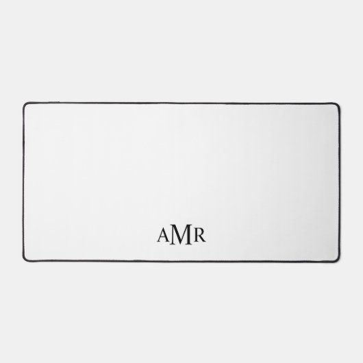 Klassisches Personalisiertes Monogramm Schreibtischunterlage (Vorderseite)