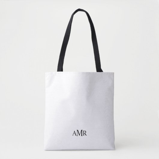 Klassisches Personalisiertes Monogramm Tasche (Vorderseite)