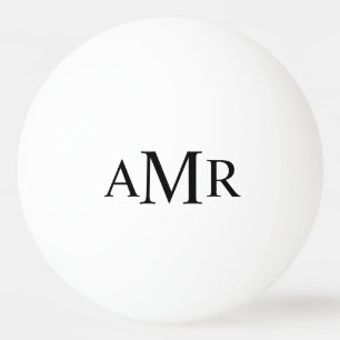 Klassisches Personalisiertes Monogramm Tischtennisball