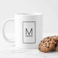 Klassisches Personalisiertes Monogramm und Name