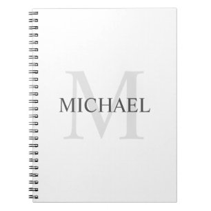 Klassisches Personalisiertes Monogramm und Name Notizblock