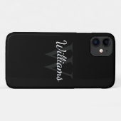 Klassisches Personalisiertes Monogramm und Name Sc Case-Mate iPhone Hülle (Rückseite (Horizontal))