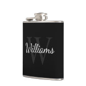 Klassisches Personalisiertes Monogramm und Name Sc Flachmann (Links)