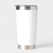 Klassisches Personalisiertes Monogramm und Name Thermobecher (Rechts)