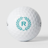 Klassisches Personalisiertes Monogramm-Wraath-Türk Golfball (Vorderseite)