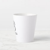Klassisches Personalisiertes Skriptmonogramm und N Milchtasse (Vorderseite)