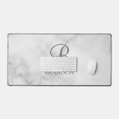 Klassisches Personalisiertes Skriptmonogramm und N Schreibtischunterlage (Tastatur & Maus)