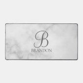 Klassisches Personalisiertes Skriptmonogramm und N Schreibtischunterlage (Vorderseite)