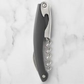 Klassisches personalisiertes Trauzeuge-Monogramm u Kellnermesser (Rückseite)