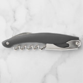 Klassisches personalisiertes Trauzeuge-Monogramm u Kellnermesser (Rückseite)
