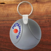 Klassisches Petanque Ball Design Schlüsselanhänger (Vorderseite)