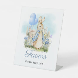Klassisches Peter Rabbit Baby Duwer Favorit-Zeiche Sockelschild