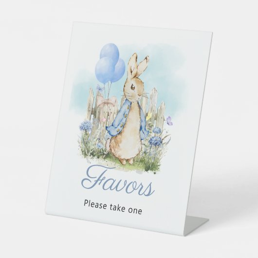 Klassisches Peter Rabbit Baby Duwer Favorit-Zeiche Sockelschild (Vorderseite)