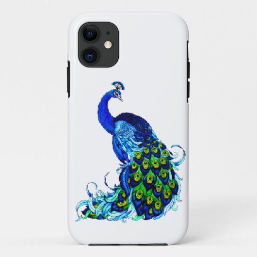 Klassisches Pfau-Design Case-Mate iPhone Hülle (Rückseite)