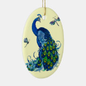 Klassisches Pfau- und Dragonfly-Design Keramik Ornament (Rechts)