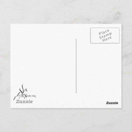 Klassisches Pfau- und Dragonfly-Design Postkarte (Rückseite)