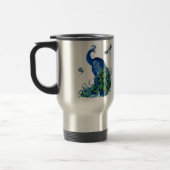 Klassisches Pfau- und Dragonfly-Design Reisebecher (Links)