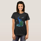Klassisches Pfau- und Dragonfly-Design T-Shirt (Vorne ganz)