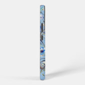 Klassisches Pfauendesign - Elegantes Geschenk für  Samsung Galaxy Hülle (Rechte Seite)