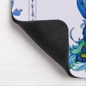 Klassisches Pfauendesign Mousepad (Ecke)