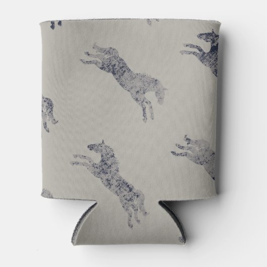 Klassisches Pferdemuster Dosenkühler (Vorderseite)