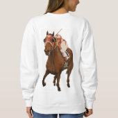 Klassisches Pferderennen Seabiscuit Beats War Admi Sweatshirt (Rückseite)