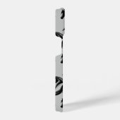 Klassisches Pferdeschwarzes Silhouette Muster iPhone Hülle (Rechte Seite)