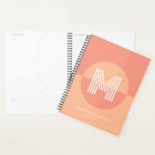 Klassisches Pfirsichrosa Geometrisches, modernes M Planer (Anzeige)