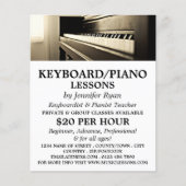 Klassisches Piano, Keyboard, Klavierunterricht Flyer (Vorne)