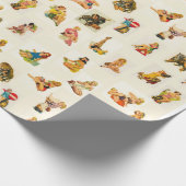 Klassisches Pin-up Geschenkpapier (Ecke)