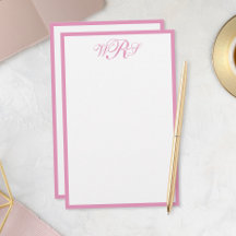 Klassisches Pink Monogramm